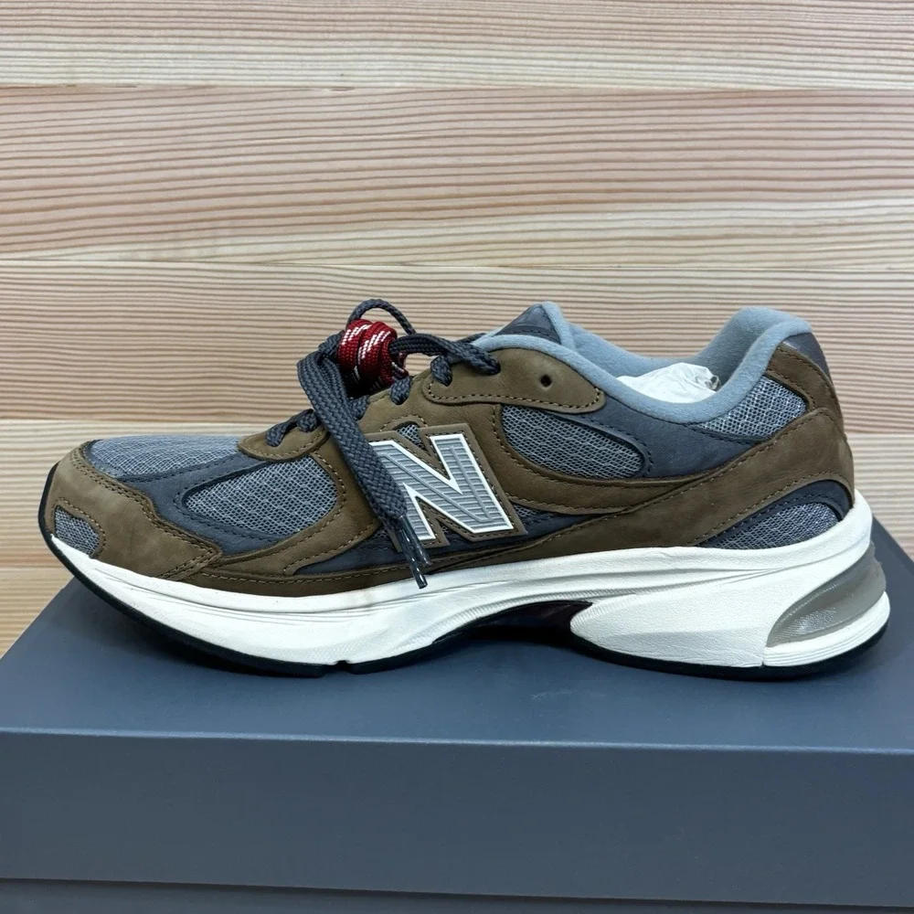 New Balance 2010 Lunar New Year Raw Leather Shadow Grey U201020Q Men's Sz 9.5